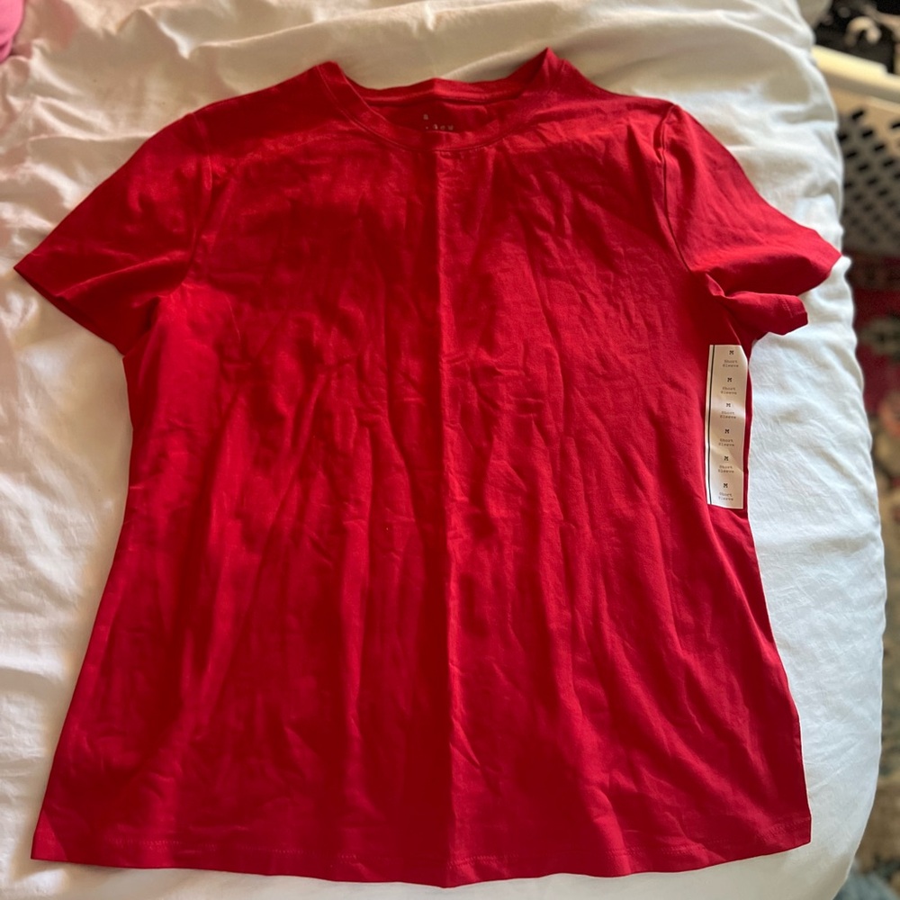 a new day Bright Red Tee